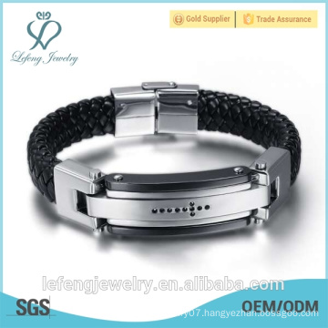 2015 fashion sports Bracelet With 316L Stainless Steel Bracelet made by Lefeng jewelry manufacture